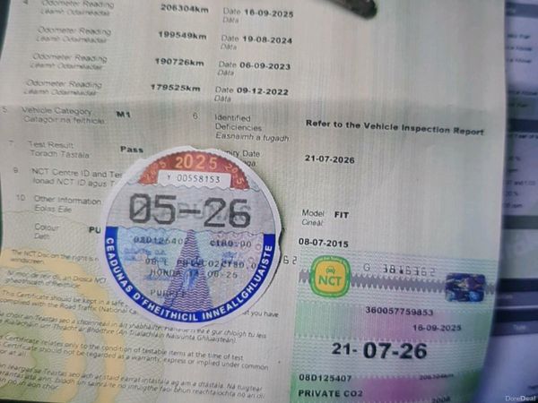 Honda Fit Hatchback, Petrol, 2008, Purple