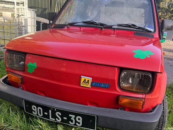 Fiat 126 Saloon, Petrol, 1990, Red