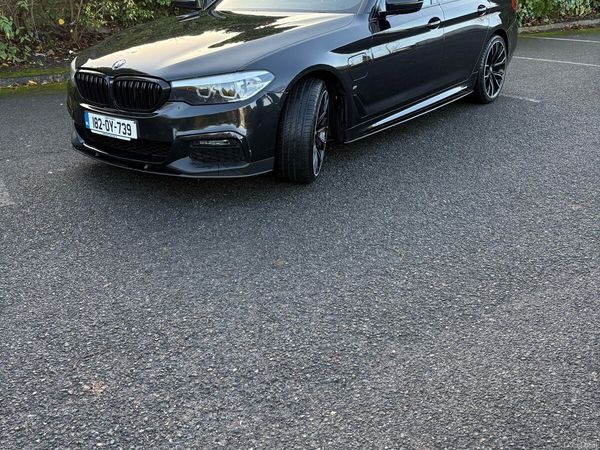 BMW 5-Series Saloon, Petrol Plug-in Hybrid, 2018, Black