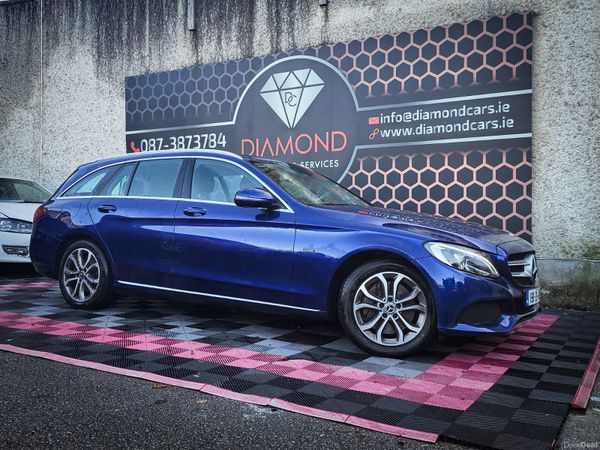 Mercedes-Benz C-Class Estate, Petrol Plug-in Hybrid, 2018, Blue