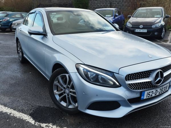 Mercedes-Benz C-Class Saloon, Petrol Plug-in Hybrid, 2015, Silver