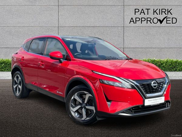 Nissan Qashqai Hatchback, Petrol Hybrid, 2023, Red