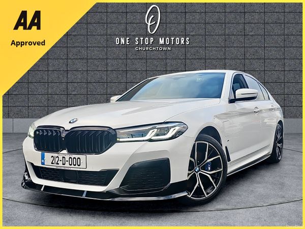 BMW 5-Series Saloon, Petrol Plug-in Hybrid, 2021, White