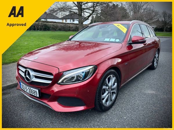 Mercedes-Benz C-Class Estate, Petrol Plug-in Hybrid, 2016, Red