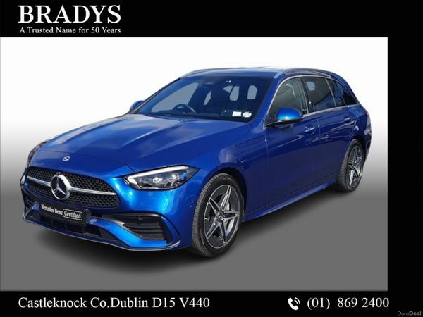 Mercedes-Benz C-Class Estate, Petrol Plug-in Hybrid, 2023, Blue