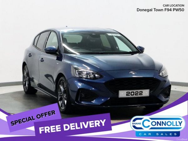 Ford Focus Hatchback, Petrol Hybrid, 2022, Blue