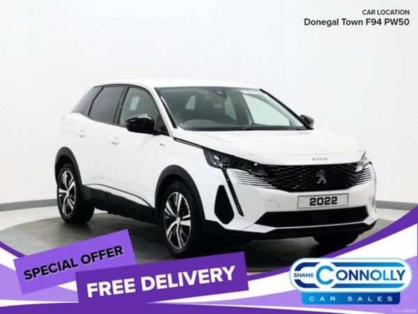 Peugeot 3008 SUV, Petrol Hybrid, 2022, White
