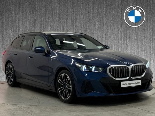 BMW 5-Series Estate, Petrol Plug-in Hybrid, 2025, Blue