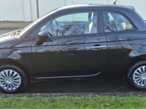 Fiat 500 Hatchback, Petrol, 2010, Black
