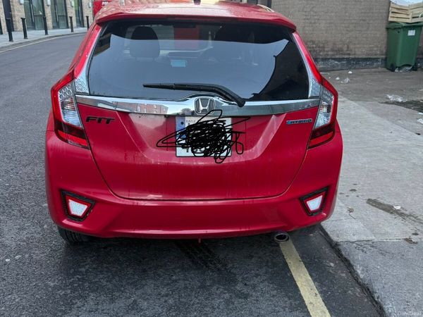 Honda Fit Hatchback, Petrol Hybrid, 2014, Red