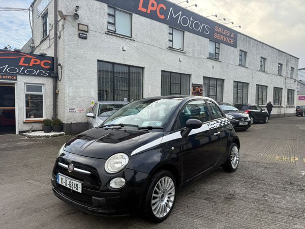 Fiat 500 Hatchback, Petrol, 2011, Black