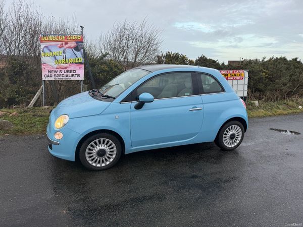 Fiat 500 Hatchback, Petrol, 2013, Blue