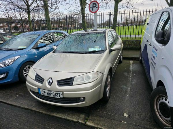 Renault Megane Saloon, Petrol, 2008, Gold