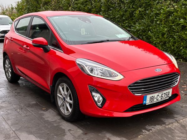 Ford Fiesta Hatchback, Petrol, 2018, Red