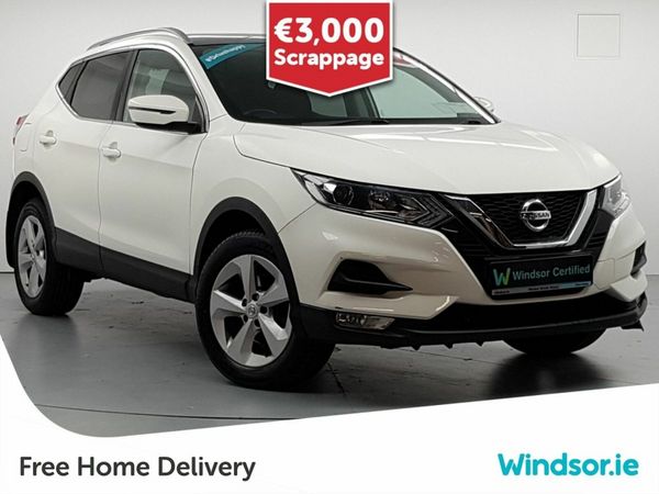 Nissan Qashqai MPV, Petrol, 2019, White