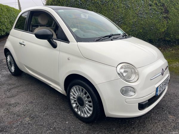 Fiat 500 Hatchback, Petrol, 2012, White