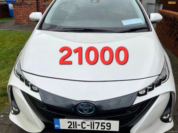 Toyota Prius Hatchback, Petrol Plug-in Hybrid, 2021, White