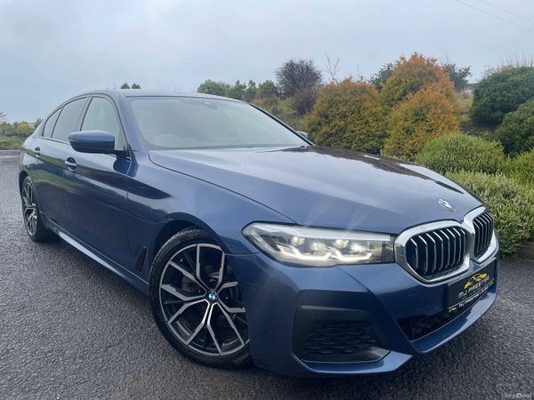 BMW 5-Series Saloon, Diesel Hybrid, 2022, Blue