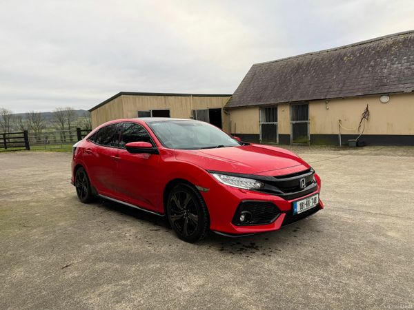 Honda Civic Hatchback, Petrol, 2018, Red
