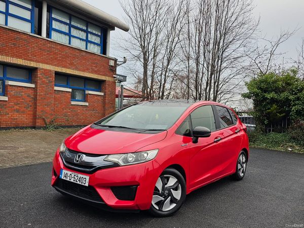 Honda Fit Hatchback, Petrol Hybrid, 2014, Red
