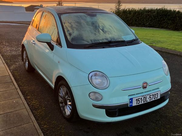 Fiat 500 Hatchback, Petrol, 2015, Green