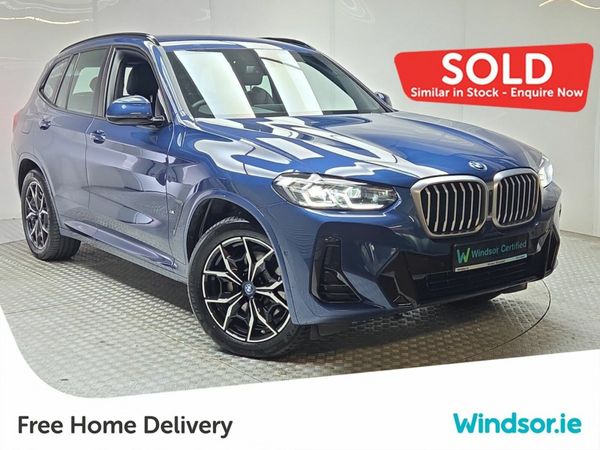 BMW X3 SUV, Petrol Plug-in Hybrid, 2024, Blue