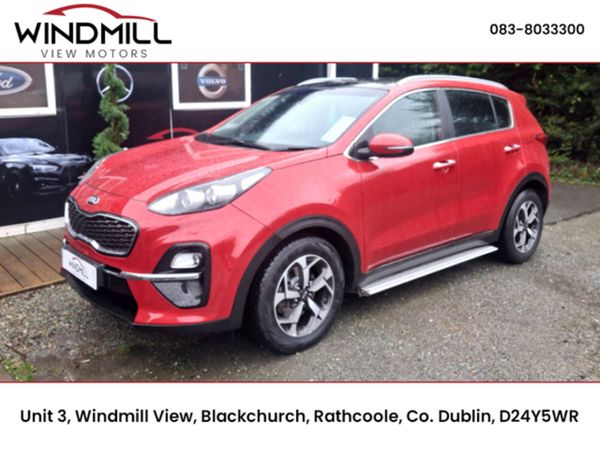 Kia Sportage SUV, Diesel Hybrid, 2020, Red