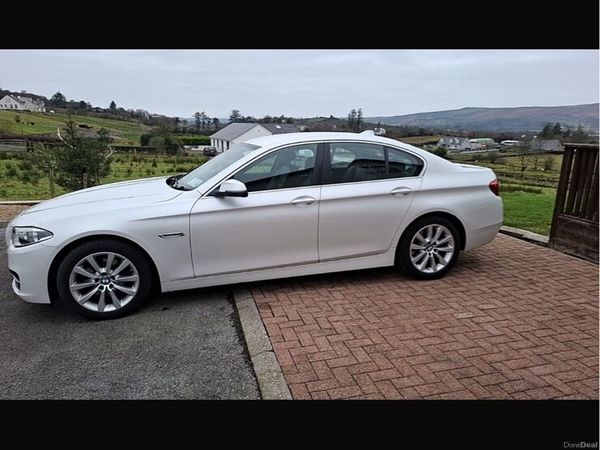 BMW 5-Series Saloon, Diesel, 2014, White