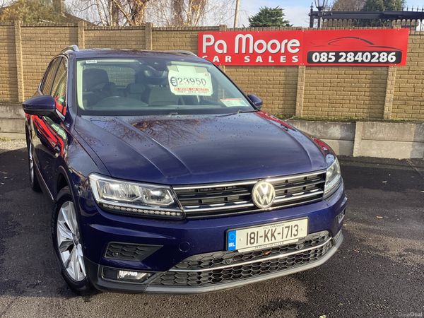 Volkswagen Tiguan SUV, Diesel, 2018, Blue