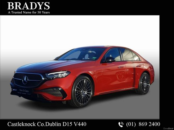Mercedes-Benz E-Class Saloon, Diesel Plug-in Hybrid, 2026, Red