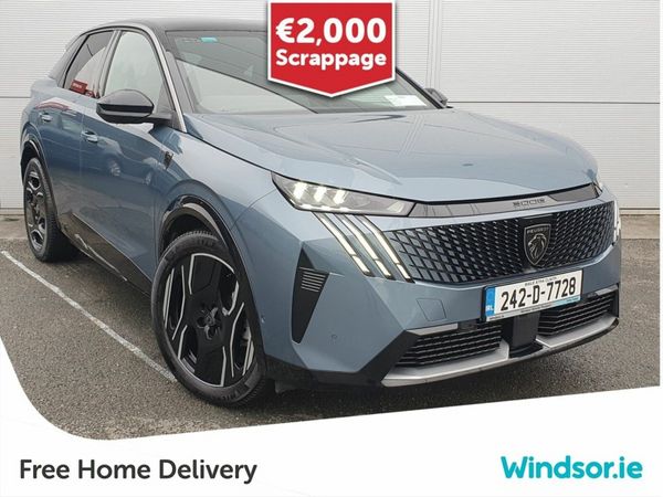 Peugeot 3008 SUV, Electric, 2024, Blue