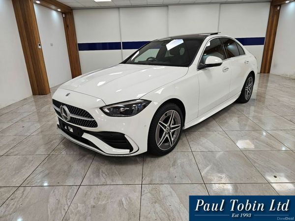 Mercedes-Benz C-Class Saloon, Petrol Plug-in Hybrid, 2024, White