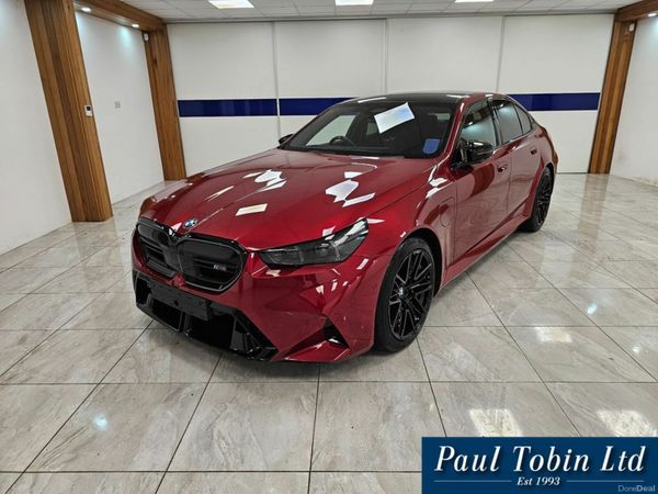 BMW M5 Saloon, Petrol Plug-in Hybrid, 2024, Red