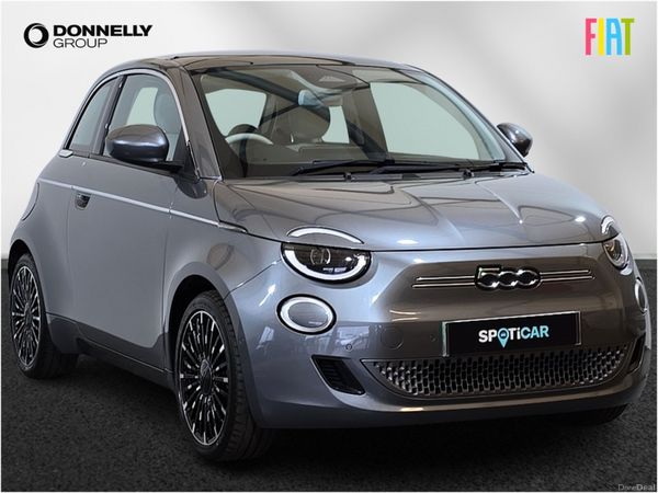 Fiat 500 Hatchback, Electric, 2022, Grey