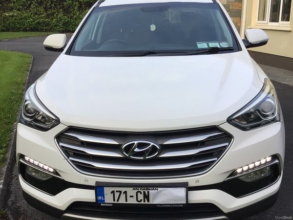 Hyundai Santa Fe SUV, Diesel, 2017, White