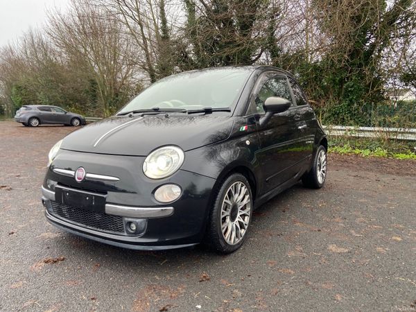Fiat 500 Hatchback, Petrol, 2014, Black
