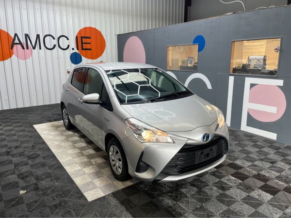 Toyota Vitz Hatchback, Petrol Hybrid, 2019, Silver