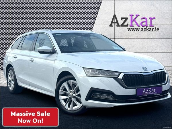 Skoda Octavia Estate, Petrol Plug-in Hybrid, 2022, Silver