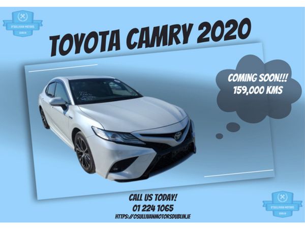Toyota Camry Saloon, Petrol Hybrid, 2020, White