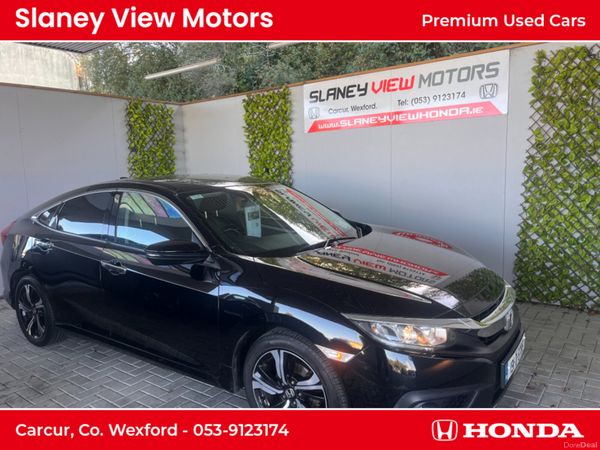 Honda Civic Saloon, Petrol, 2019, Black