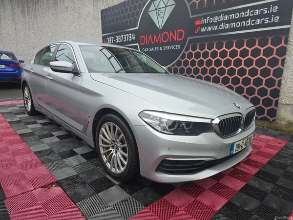 BMW 5-Series Saloon, Petrol Plug-in Hybrid, 2019, Silver