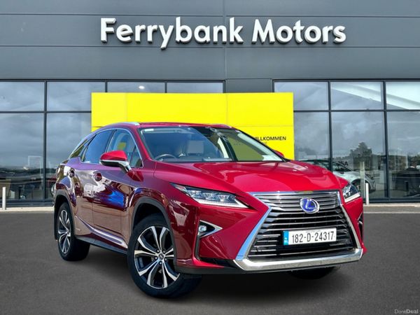 Lexus RX450H Estate, Petrol Hybrid, 2018, Red