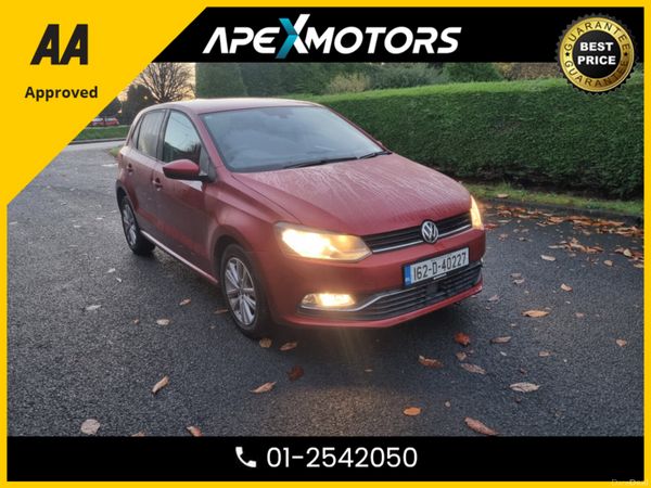Volkswagen Polo Hatchback, Petrol, 2016, Red
