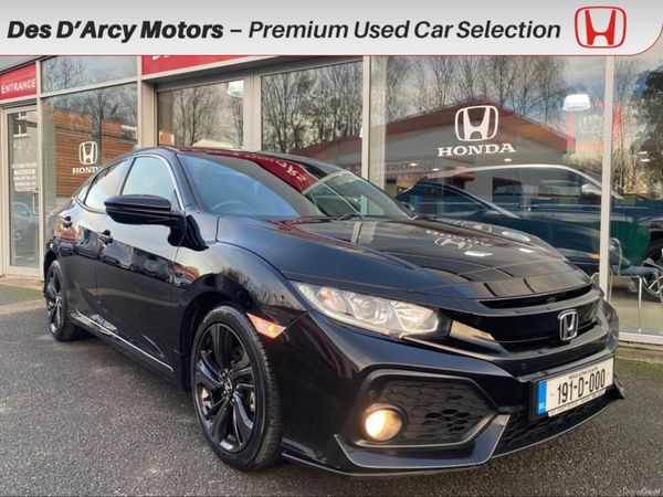 Honda Civic Hatchback, Petrol, 2019, Black