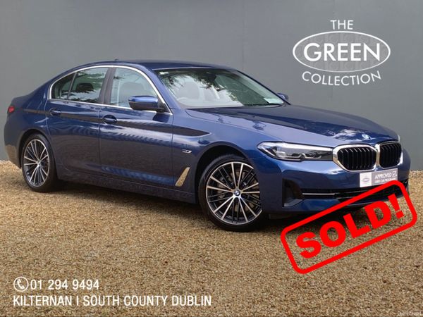 BMW 5-Series Saloon, Petrol Plug-in Hybrid, 2022, Blue
