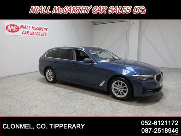 BMW 5-Series Estate, Diesel, 2023, Blue