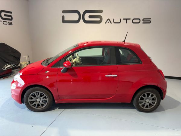 Fiat 500 Hatchback, Petrol, 2016, Red