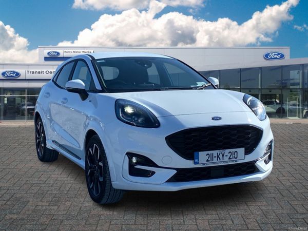 Ford Puma SUV, Petrol Hybrid, 2021, White