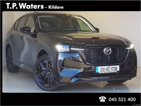 Mazda CX-60 SUV, Petrol Plug-in Hybrid, 2025, Black