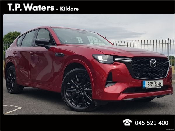 Mazda CX-60 SUV, Petrol Plug-in Hybrid, 2023, Red